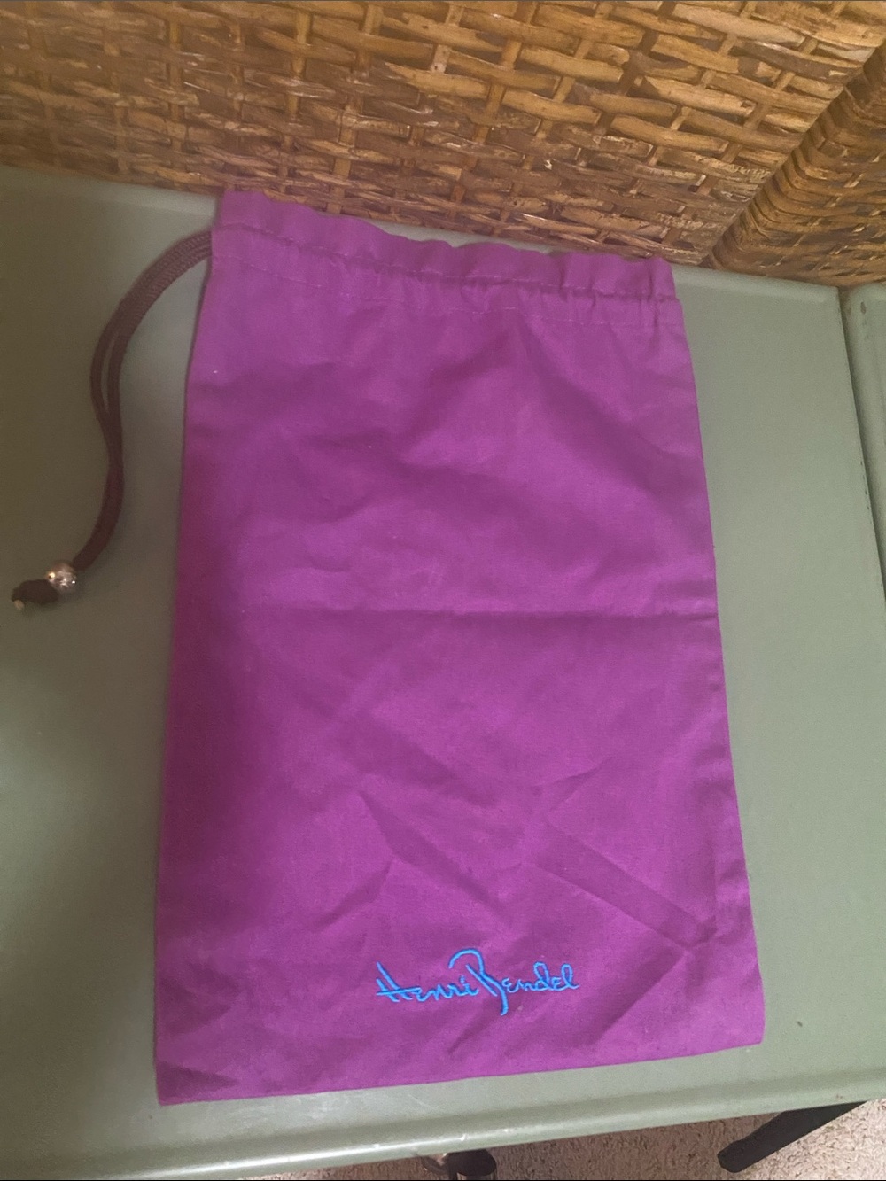 Vintage Henry Bendel Drawstring 3 Shoe Dust Bag bundle & small phone wallet - Picture 9 of 16